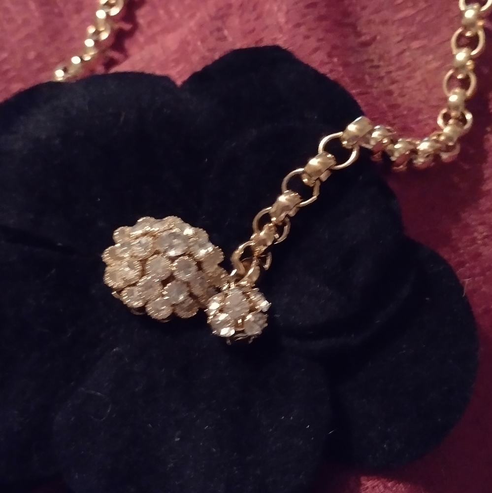 New York look chain flower belt